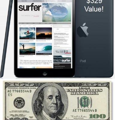 Giveaway: iPad Mini + iPad Mini Case + $100