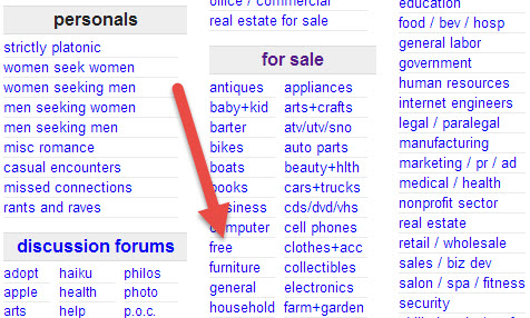 How To Get Free Stuff On Craigslist Young Adult Money