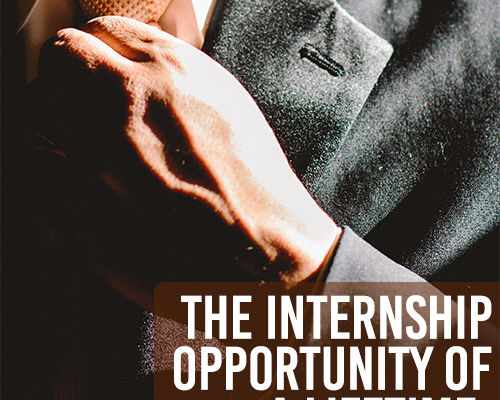 Internship Opportunity of a Lifetime