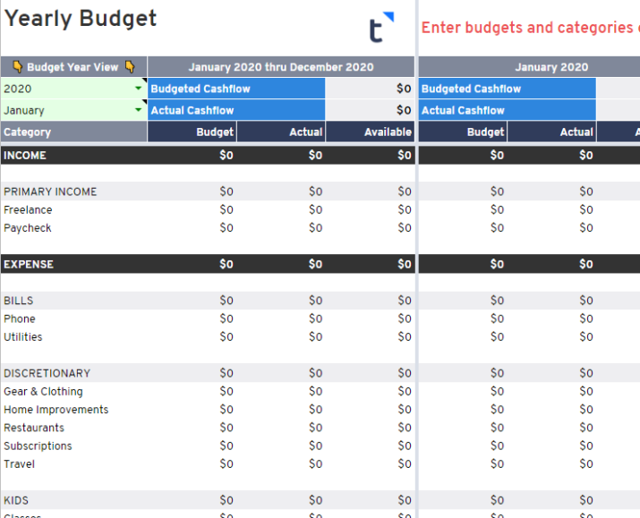 Tiller Money Review - Automated Budget Spreadsheet App 2020 | Young ...